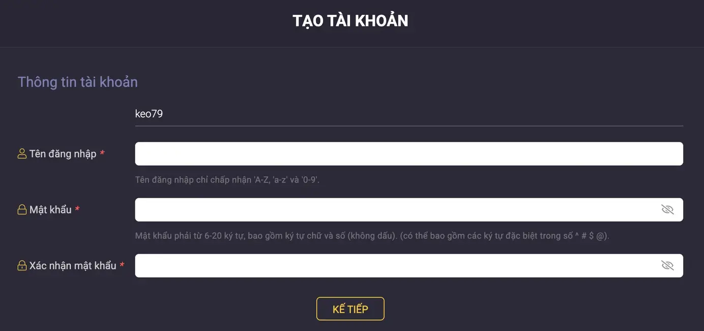Đăng Ký Tài Khoản BONG888 Nhanh Chóng